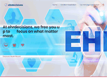 Tablet Screenshot of ehrdecisions.com